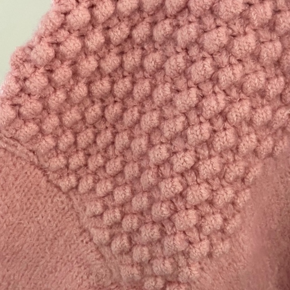 Free people Bradley xs bubblegum pink mock neck puff sleeve - Picture 5 of 6